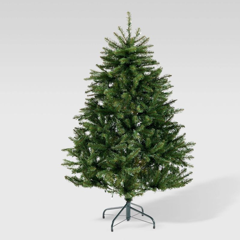 4.5ft Norway Spruce Hinged Artificial Christmas Tree Clear Lights - Christopher Knight Home, 3 of 8