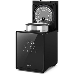 Livatro 3L Stainless Steel Warm Mist Humidifier, Easy Clean, Warm Steam, Sleep Mode & Auto-off, Healthy Air for Bedroom & Living Room - Black - 1 of 4