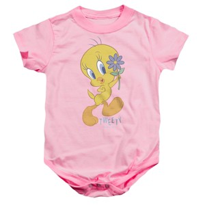 Baby Looney Tunes Tweety Flower Infant Bodysuit - 1 of 3