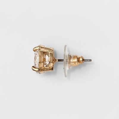 Women's Round Crystal Stud Earring - A New Day - image 2