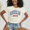 Varsity American Babe - Women's Garment Dyed Graphic T-Shirt - 2 of 4
