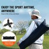 VEVOR Badminton Net, Height Adjustable Volleyball Net, 20ft Wide Foldable Pickleball Net, Portable Tennis Net Set with Poles, Stand, Bag, Rackets - 2 of 4
