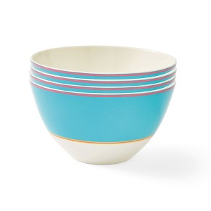 Spode Kit Kemp Bowl, 6” Calypso Bowl, Set of 4, Made from Porcelain, Dishwasher and Microwave Safe, Vibrant Dinnerware Ideal for Summer - 1 of 4