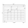 Sleek Design 24 Shoe Cubby Console, Modern Shoe Cabinet with Curved Base, Modern Shoe Racks-Cuddlewood - 4 of 4