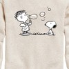 Boys' - Peanuts - Snoopy Bubbles Graphic Long Sleeve Fleece Sweatshirt - 2 of 4