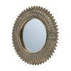 FURNIinspire Decorative Wall Mirror Round Radiant Antique Gold Geometric Texture for Home Office, Gold, 1.2"*13.2"*2" - 2 of 4