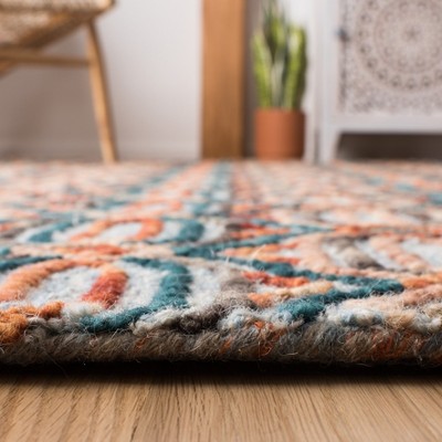 Trace TRC511 Hand Tufted Indoor Area Rug - Light Blue/Blue - 8'x10' - Safavieh