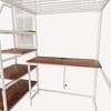 KTMBDW Loft Bed Twin/Full Size with Desk, Heavy Duty Metal Loft Bed Frame with Power Outlet and LED Lighted, Space-Saving, Noise Free, Easy Assembly - 4 of 4