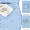 180pcs Brass Linking Rings, 3 Colors 6 Sizes Hollow Circle Connectors for DIY Jewelry Making (Earrings, Necklaces) - 4 of 4