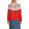 Lands' End Women's Lofty Birdseye Fair Isle Cardigan Sweater - 2 of 4