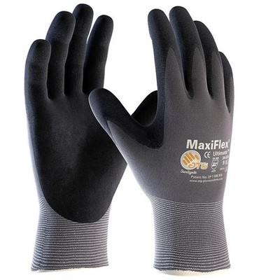 MaxiFlex Ultimate Nitrile Gloves Gray/Black 34-874/M
