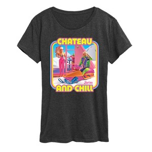 Women's - Barbie - Retro Chateau And Chill-Women's Short Sleeve Graphic T-Shirt Short Sleeve Graphic T-Shirt - 1 of 4