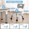Kids Table and Chairs Set, Height Adjustable Desk with 4 Seats for Ages 2-10,Arts & Crafts Table,Graffiti Desktop, Non-Slip Legs - 2 of 4