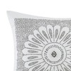 Chery Life Cotton Embroidered Decorative Square Pillow Grey 20x20" - 3 of 4
