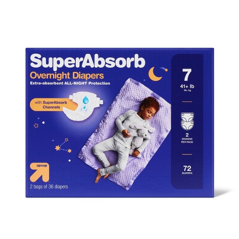  Pampers Swaddlers Overnights Diapers Size 6, 72 count -  Disposable Diapers : Baby