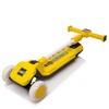 SEVOBAL Toy Vehicles, Kids 3-Wheel Scooter with Building Block Design and Adjustable Handlebar for Children Outdoor Play, Yellow, 24.61"*12.99"*7.09" - 3 of 4
