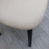 Set of 4 Upholstered Dining Chairs with Black Solid Wood Legs, Linen Armless Accent Chairs for Dining Room, Living Room, or Kitchen-Tanpinhause - 4 of 4