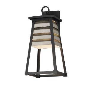 Maxim Lighting Shutters 1 - Light Wall Light in  Weathered Zinc/Black - 1 of 4
