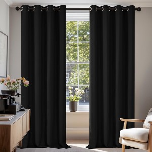 Deconovo Grommet Blackout Curtains, 2 Panels, OEKO-TEX Certified - 1 of 4