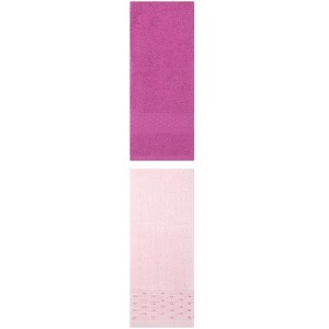 REGALWOVEN Solid Textured Cotton Absorbent Soft Bathroom Hand Towel 13" x 30"/14" x 30" 2 Packs - 1 of 4