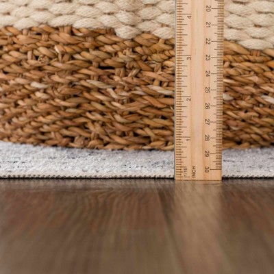 Gray Medallion Washable Polyester Rectangular Area Rug 7'10" x 10'