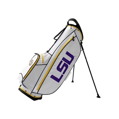 Bridgestone 2019 Collegiate University NCAA 9 In 4 Way Stand Lightweight Golf Bag with Carry Handle, LSU