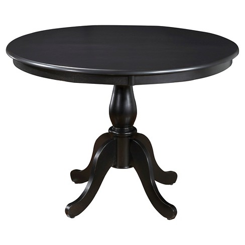 42 M Round Pedestal Dining Table, Round Black Pedestal Dining Table