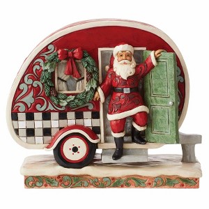 Jim Shore 6.25 In Happiest Camper Ever Highland Glen Santa Christmas Figurines - 1 of 3