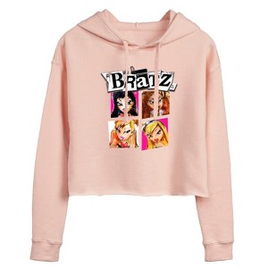 Women's - Bratz - Original Dolls Cartoon Drawing Cropped Graphic Hoodie - 1 of 3