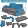 11Pcs Modular Kids Couch for Toddler Creative Play, Kids Convertible Sofa Foam Couch Playset for Playroom - 2 of 4