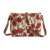 Signare USA Poppy Red Floral Crossbody Bag - 3 of 4