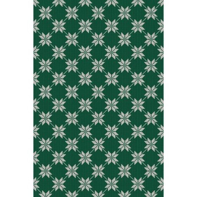 Fulvari Christmas Red and Green Plaid Rug Decor Area Rug Washable Non Slip Stain Rug Christmas New Year Holiday Living Room Decor