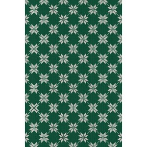 Fulvari Christmas Red and Green Plaid Rug Decor Area Rug Washable Non Slip Stain Rug Christmas New Year Holiday Living Room Decor - 1 of 4