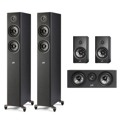 Polk Audio Reserve 5.0 Channel Compact Home Theater Speaker Package (Black)