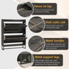 Narrow Shoe Rack Cabinet with Flip Drawers, Hidden Golden Handles - 3 of 4