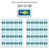 Big Dot of Happiness Let’s Go Fishing - Mini Candy Bar Wrapper Stickers - Fish Themed Birthday Party or Baby Shower Small Favors - 40 Count - 3 of 4