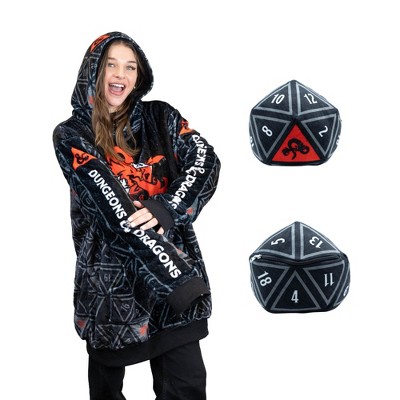 Plushible Dungeons & Dragons Snugible Blanket Hoodie & Pillow