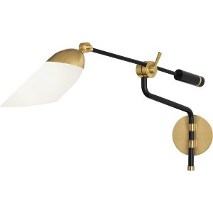Robert Abbey Lighting Ferdinand - Light Swing Arm Lamp in  Matte Black - 1 of 4
