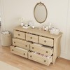 Jojoka 6/7-Drawer Dresser with Curved Legs and Rattan Accents, Freestanding Storage Cabinet for Bedroom, Living Room, Entryway, or Balcony - 3 of 4
