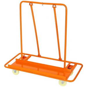 NAYSAYE Steel Panel Dolly Heavy Duty Drywall Sheet Cart with Casters for Warehouse and Workshop, Orange, 47"*23.5"*48" - 1 of 4