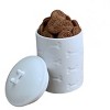 Park Life Designs 46 fl oz Manor Dog Treat Jar Food Storage Container - White - 2 of 4