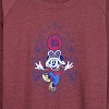 Women's - Disney - Happy New Year Mickey Lightweight French Terry Wide Neck Long Sleeve Shirt - 2 of 4