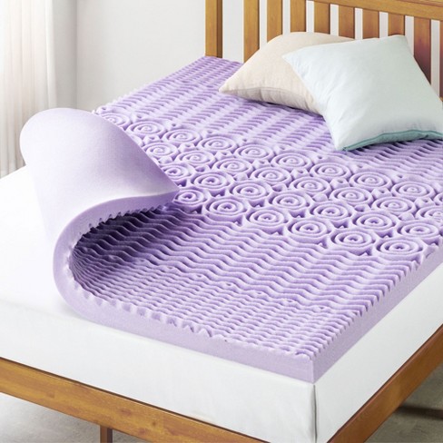 4 in. Gel and Aloe Infused Memory Foam Topper - Queen