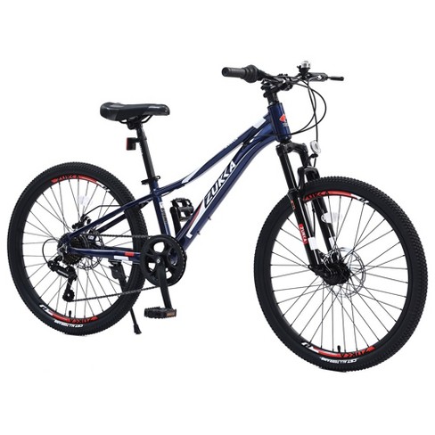 24 Inch Mountain Bike For Girls And Boys Aluminium 7 speed Mountain Bike For Outdoor Cycling Boys Girls Teenager City Snow Beach Mountain Bike Target