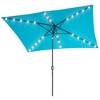 Sonkuki 10x6.5 ft LED Rectangular Patio Market Umbrella w/Tilt Adjustment - 2 of 4