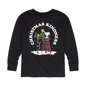 Boys' - Peanuts - Christmas Fun Long Sleeve Graphic T-Shirt - 1 of 4