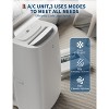 Jojoka 14000 BTU Portable Air Conditioner,3-in-1 Cooling,Dehumidifier & Fan,Cools Rooms up to 750 Sq.Ft.,Quiet Operation,Includes Remote & Window Kit - 3 of 4
