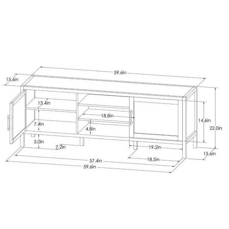 Warwick TV Stand for TVs up to 69" with Storage - Threshold™, 5 of 12