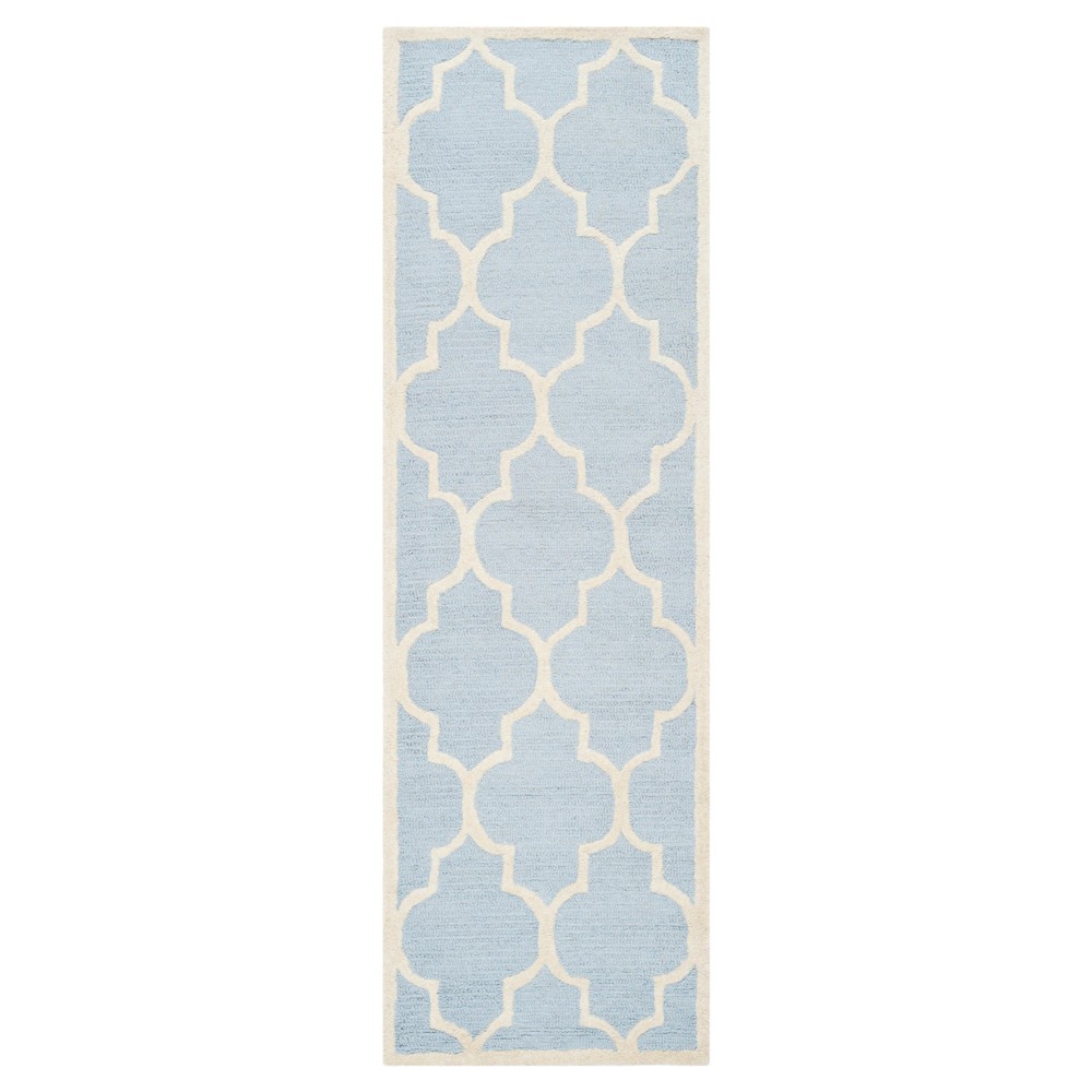 2'6inx6' Aleander Rug II Light Blue/Ivory - Safavieh