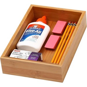 YBM HOME Bamboo Drawer Organizer Storage Box for Kitchen Drawer, Junk Drawer, Office, Bedroom, Children Room, Craft, Sewing, and Bathroom, Pack of 12 - 1 of 4